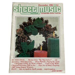 Sheet Music Magazine December 1981 Memories of the 1981 u Giant Five Year Song I